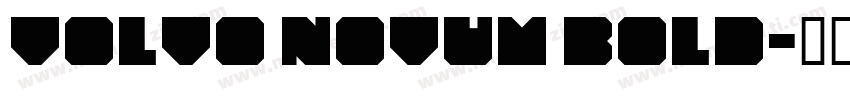 Volvo Novum Bold字体转换